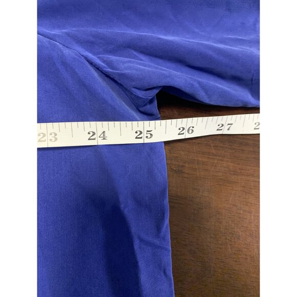 Chicos Size 4 Blue Grandmacore Winter Evening Blouse Beaded - Picture 5 of 8